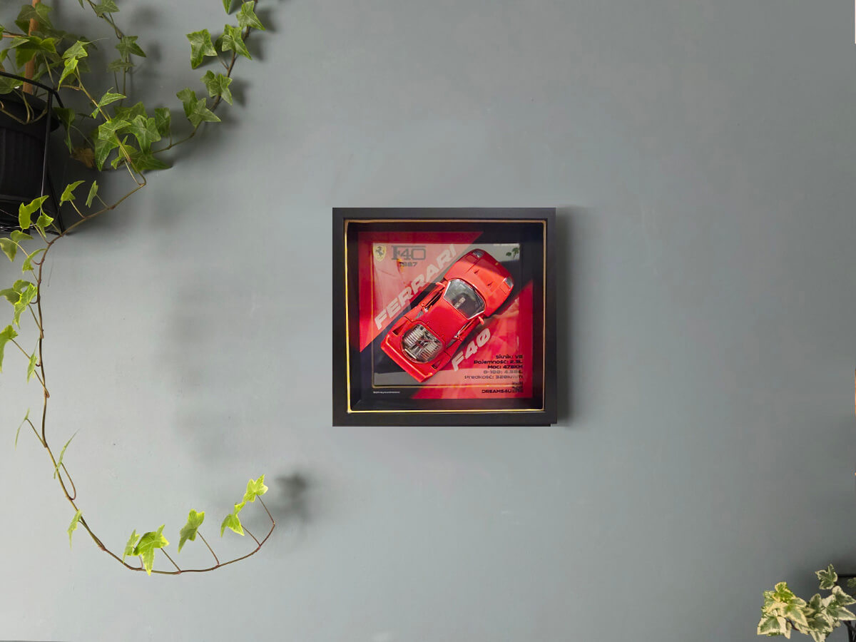 Ferrari F40 Plakat 3D